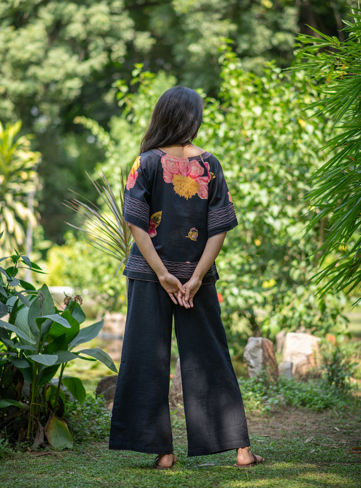 Flary Top : Madrid Black Voile