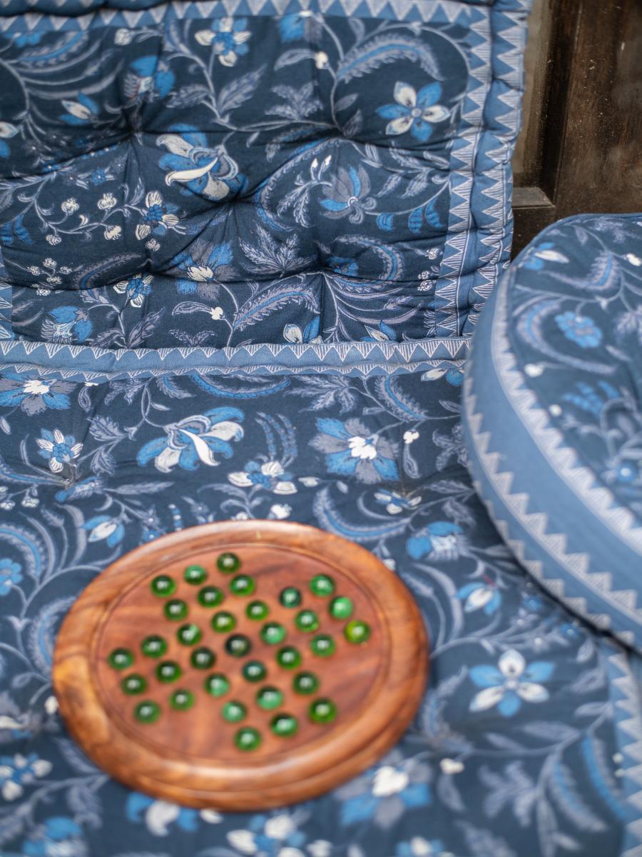 Floor Cushion : Pulicat Indigo