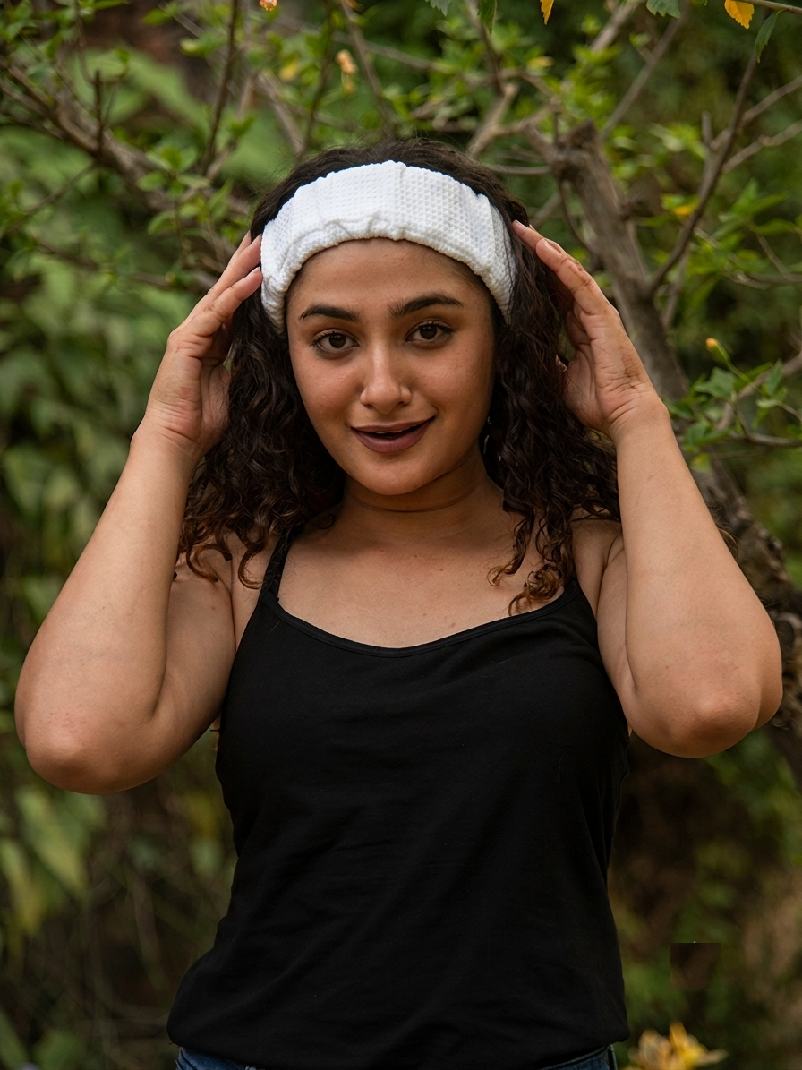 Spa Hair Band : White