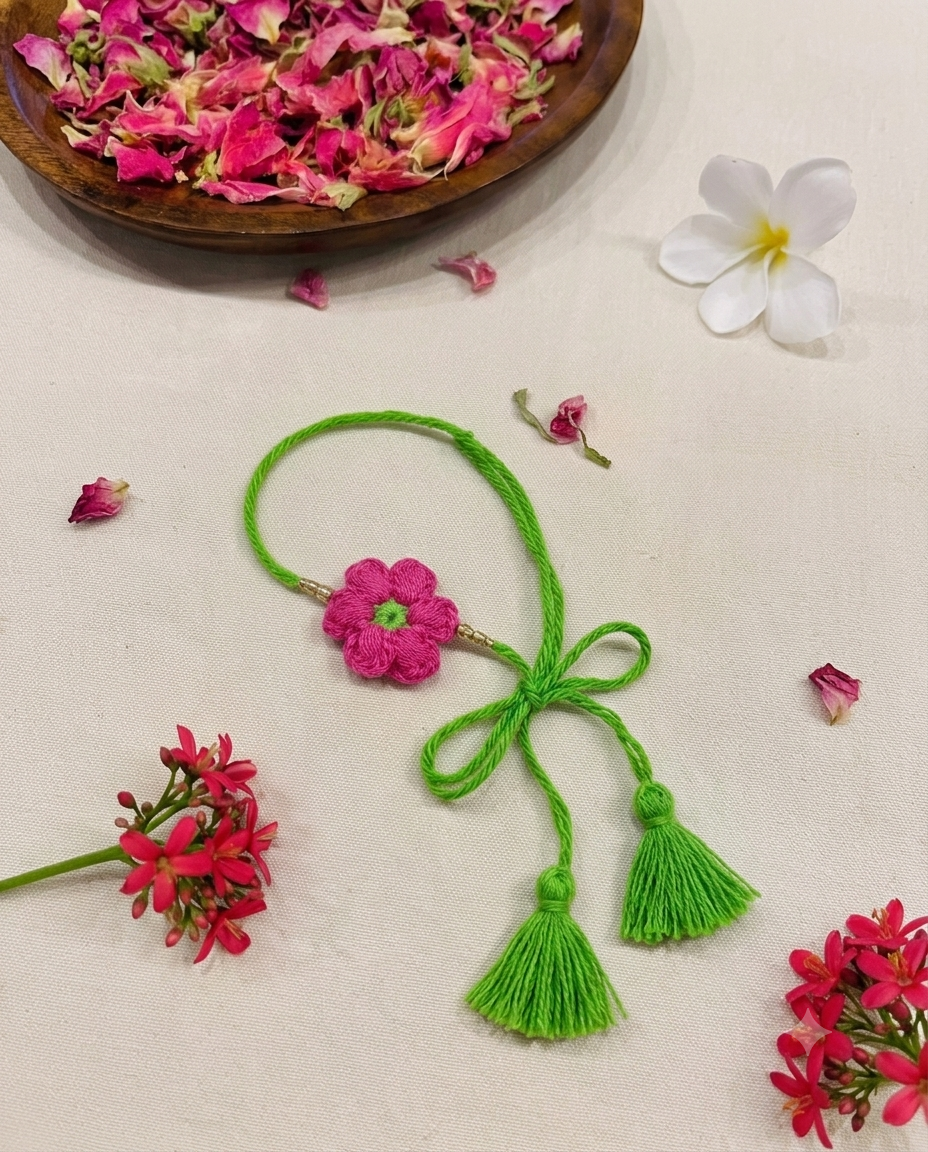 Rakhi :  Flower Moti