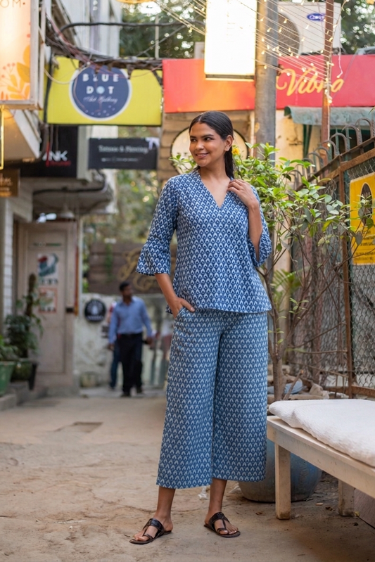 Angel Top WS : Taj Blue Voile