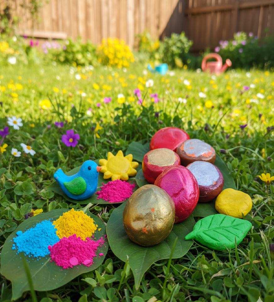 Holi Special Gulal Gota : Colorful Gulal Balls