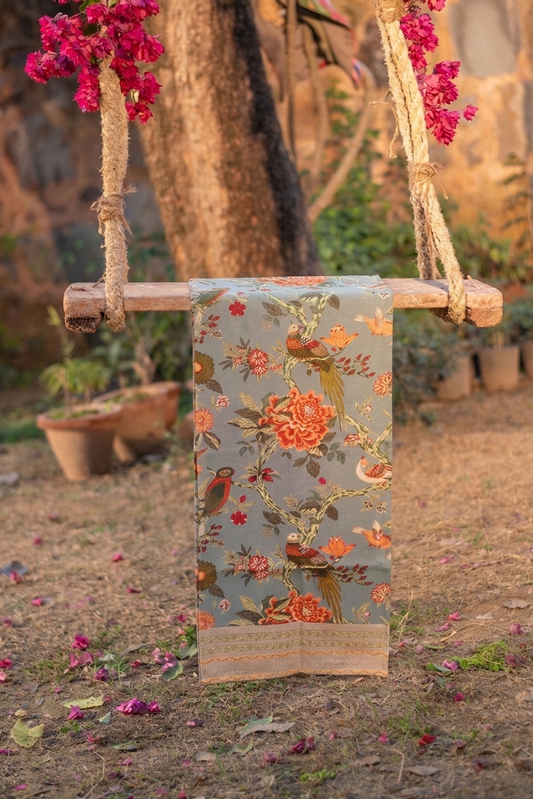 Printed Runner : Bird Manosque Canvas