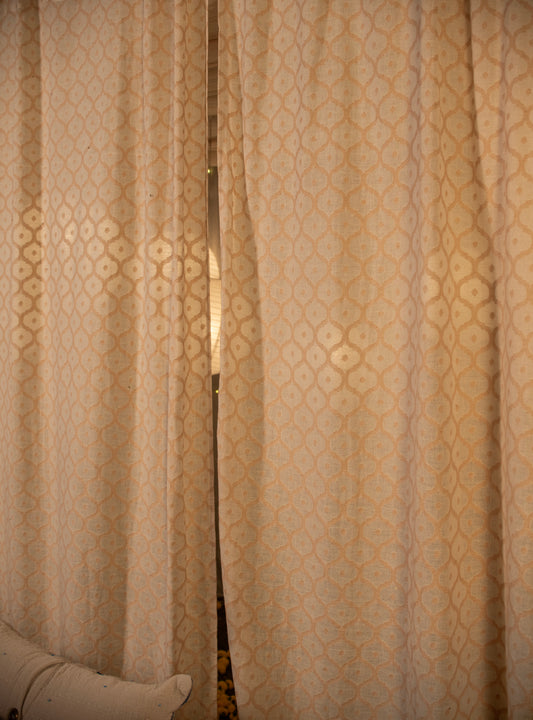 Handloom Curtain : Jaal Beige