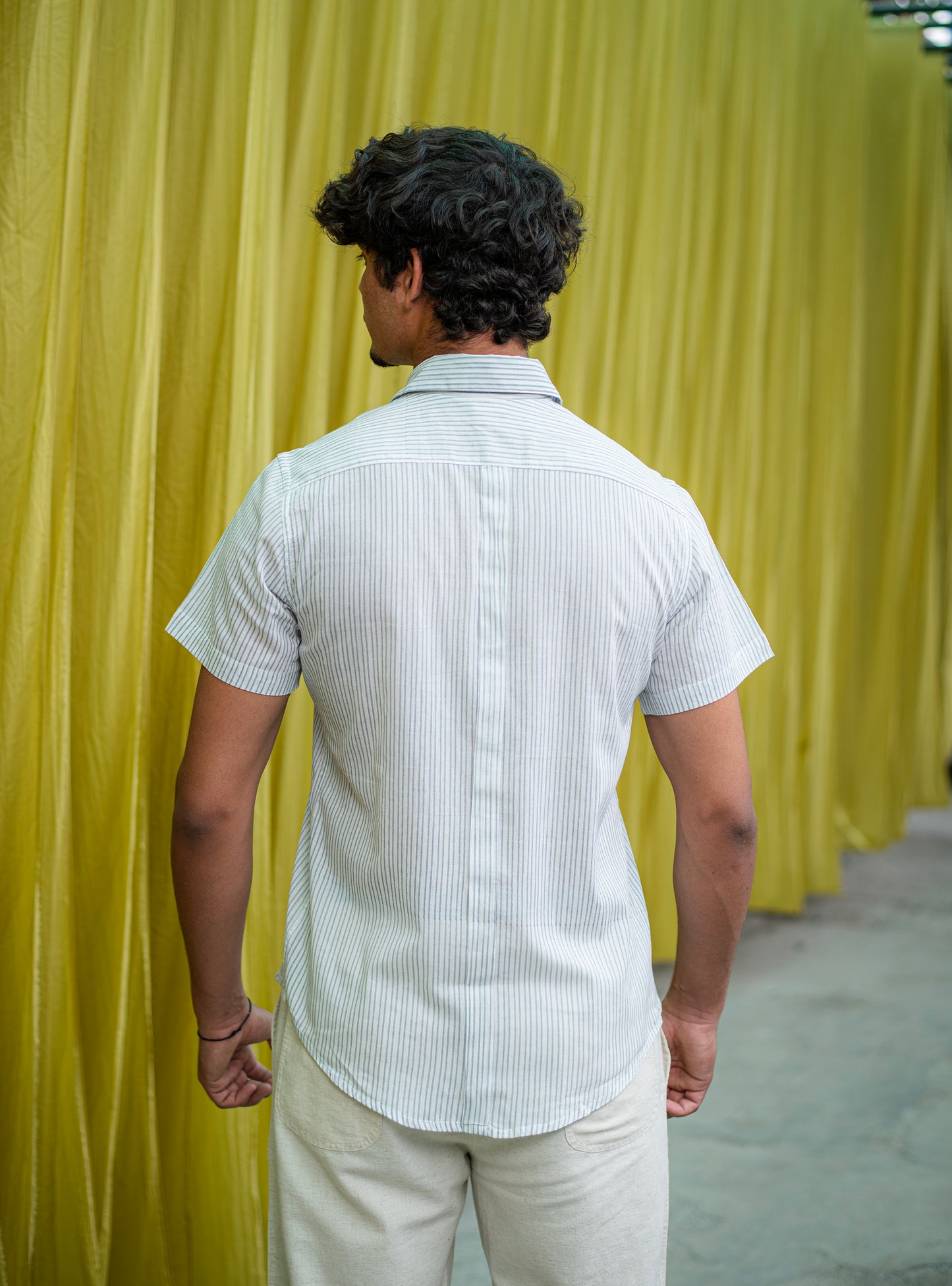Hangout Shirt HS : CM Stripes Blue Voile