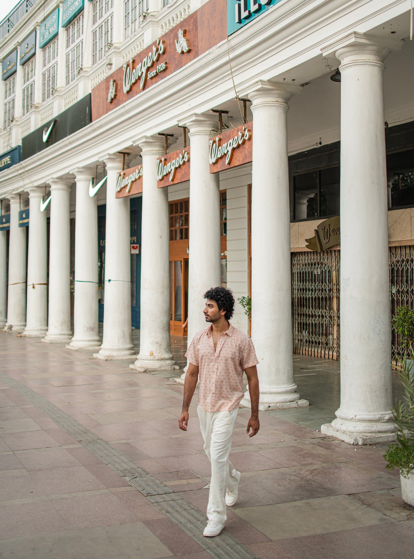 Hangout Shirt Half Sleeves : Kasni Blush Voile