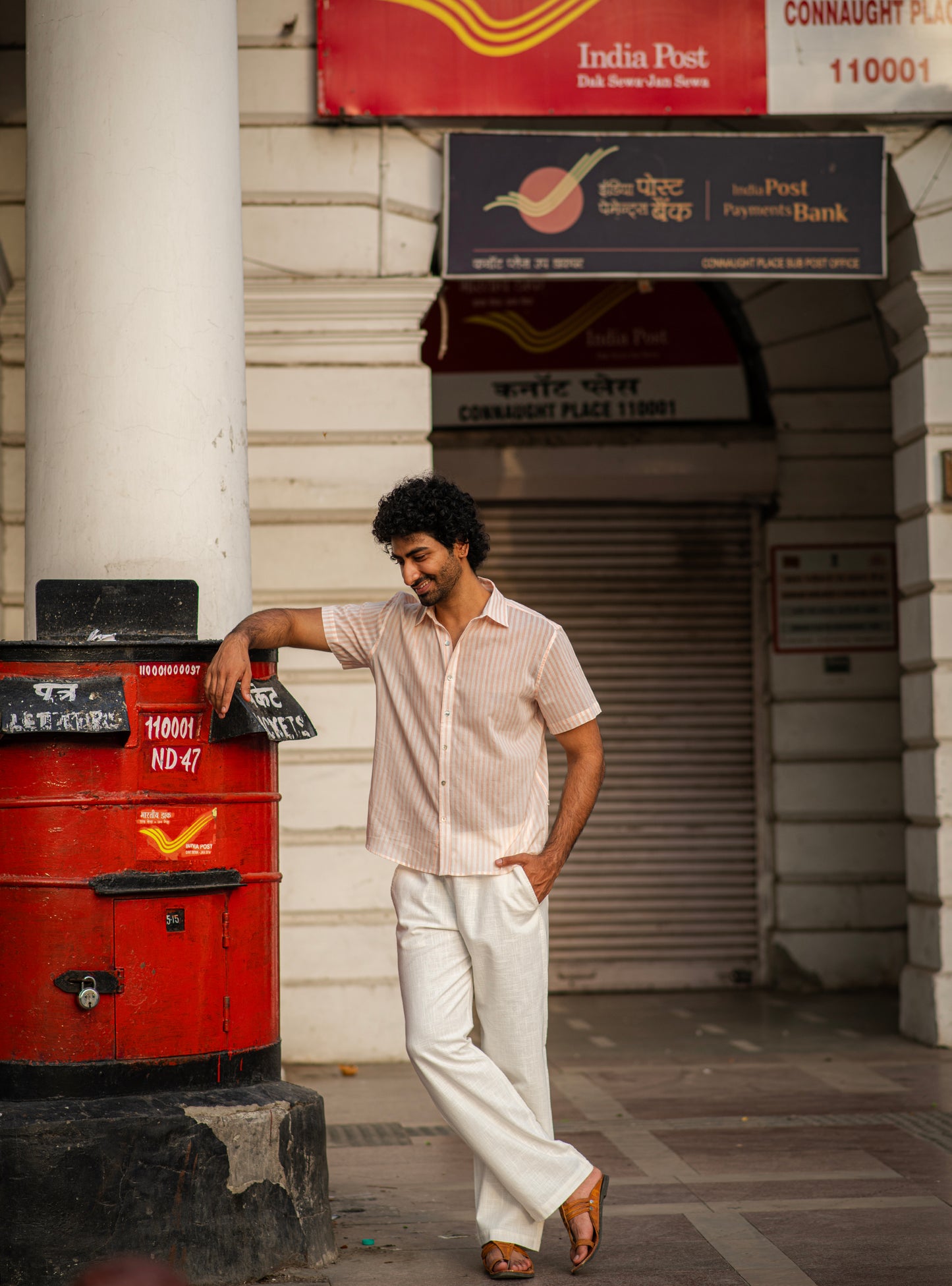Hangout Shirt Half Sleeves : Lemur Blush Voile