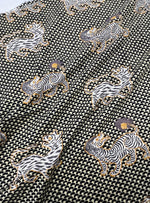 Cotton Cambric Fabric  : Tiger Black