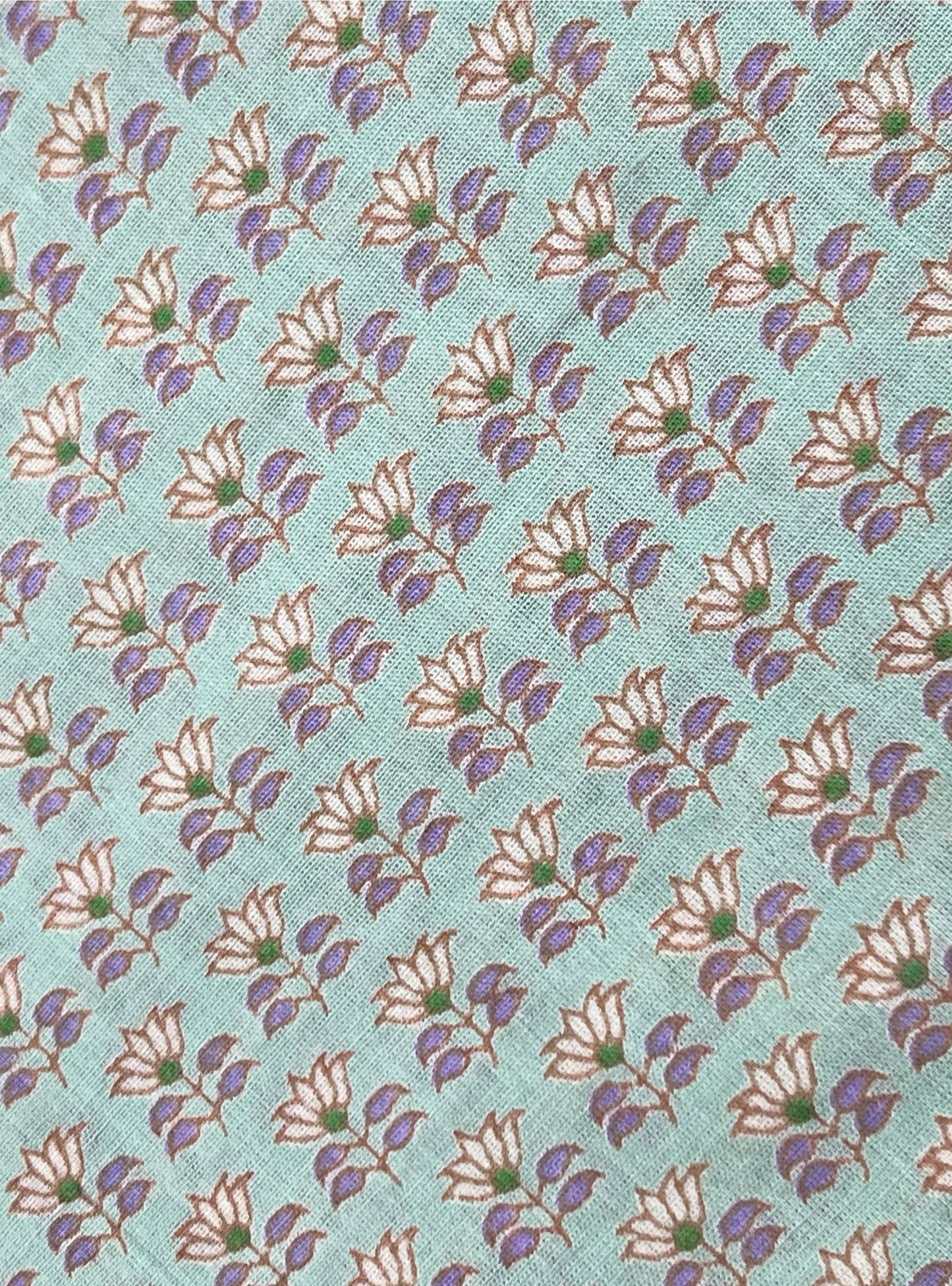 Cotton Voile  Fabric  : Kamal Buti Mint
