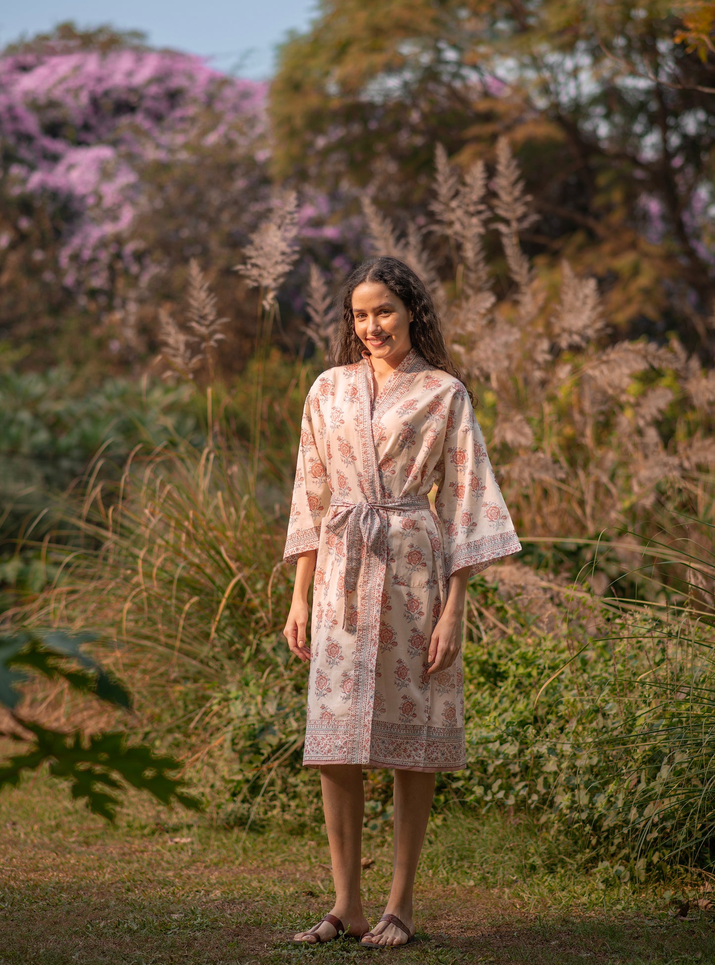 Joy Kimono : Indian Rose Voile
