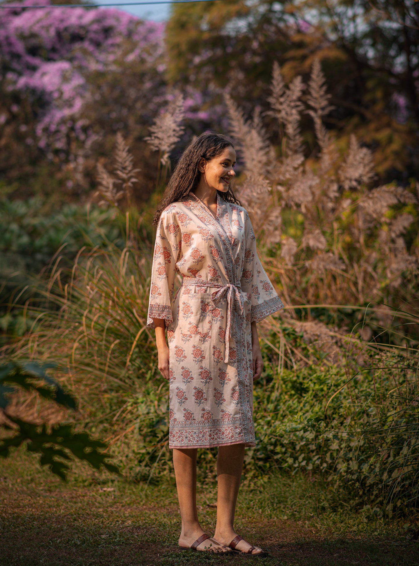 Joy Kimono : Indian Rose Voile