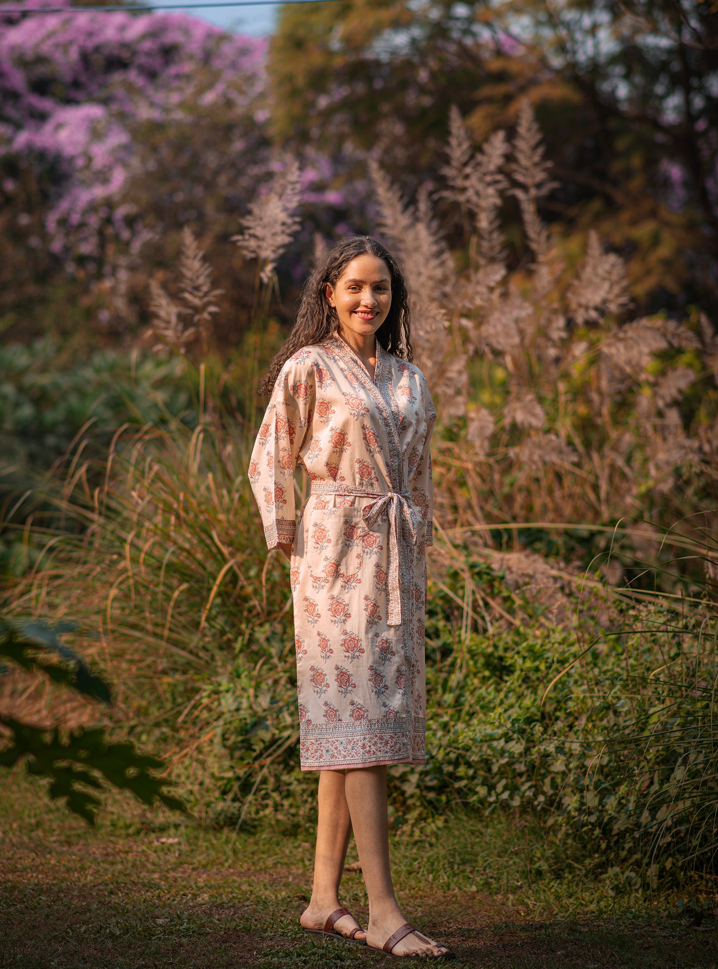 Joy Kimono : Indian Rose Voile