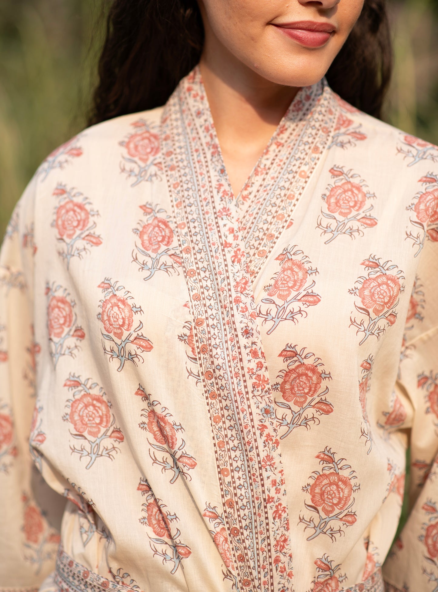 Joy Kimono : Indian Rose Voile