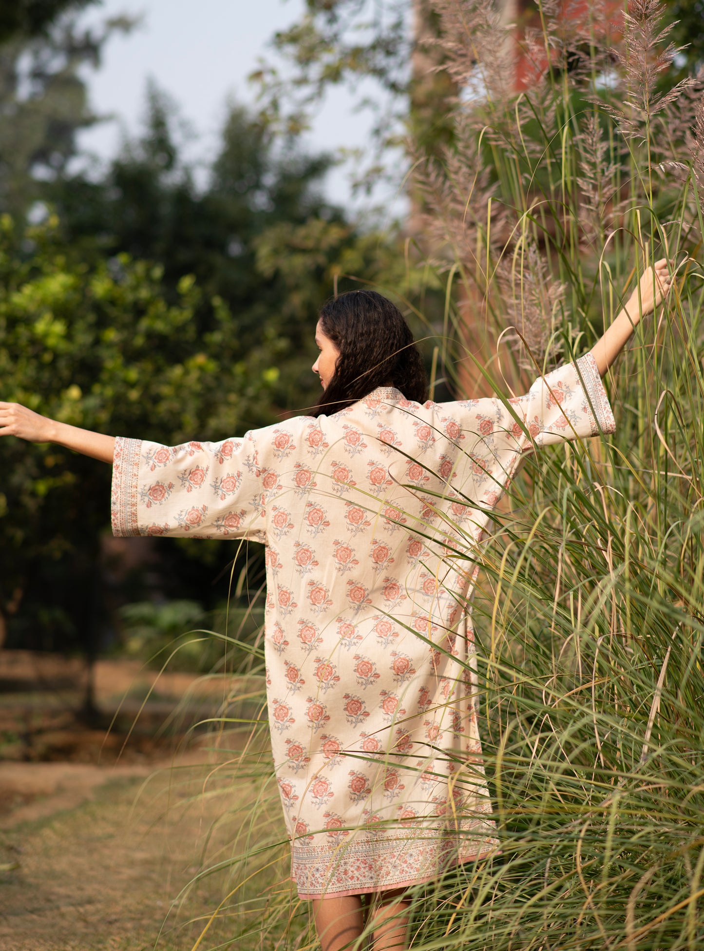 Joy Kimono : Indian Rose Voile