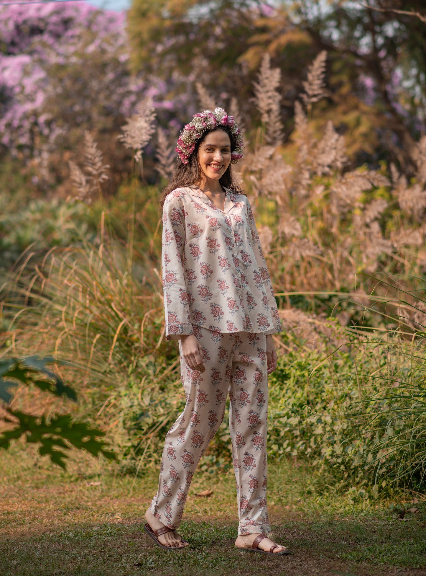 Vanessa PJ Set : Indian Rose S Voile