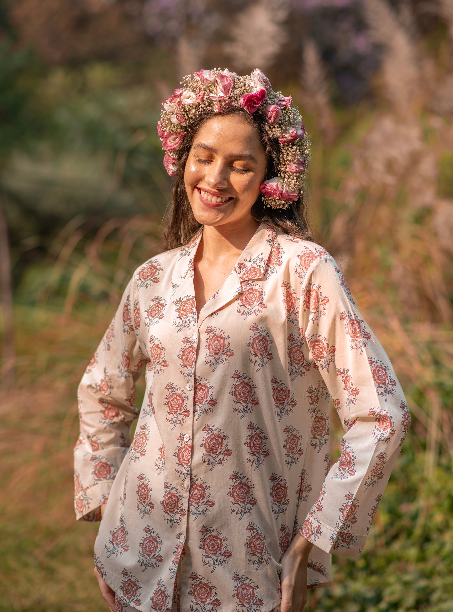 Vanessa PJ Set : Indian Rose S Voile
