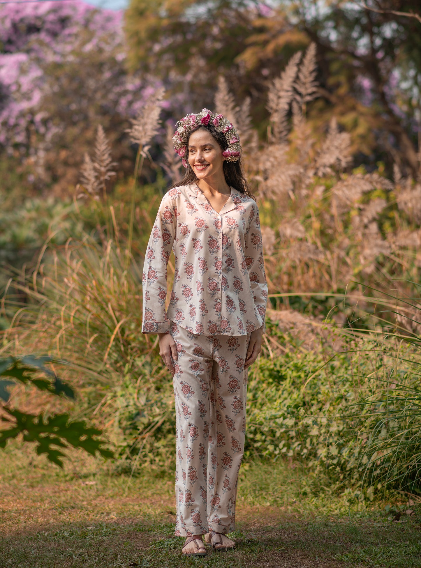 Vanessa PJ Set : Indian Rose S Voile