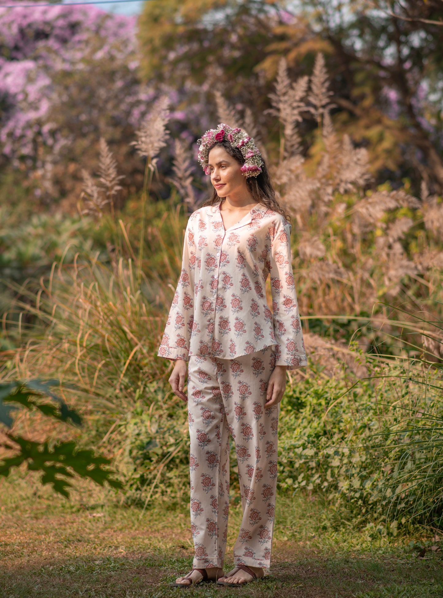 Vanessa PJ Set : Indian Rose S Voile