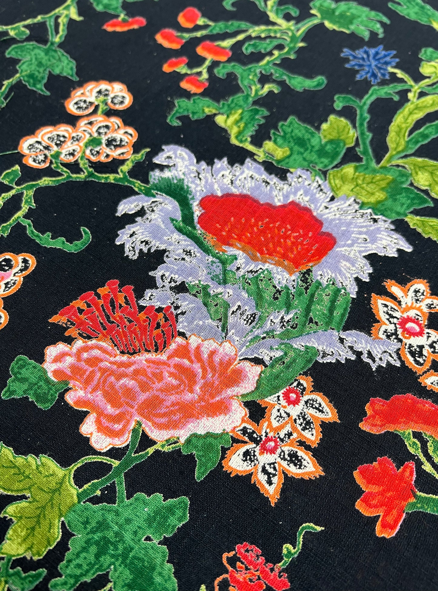 Cotton Slub Light Fabric  : Juhua Black