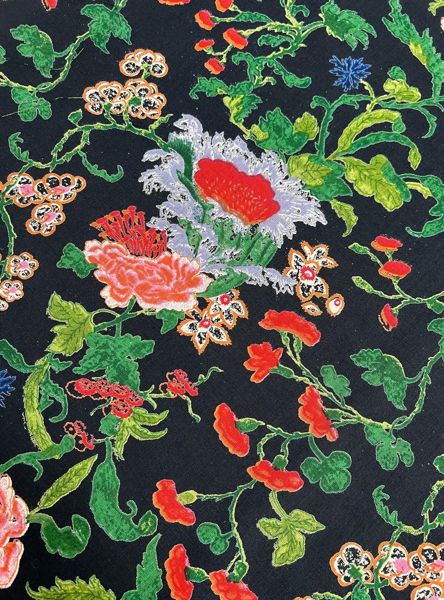 Cotton Slub Light Fabric  : Juhua Black