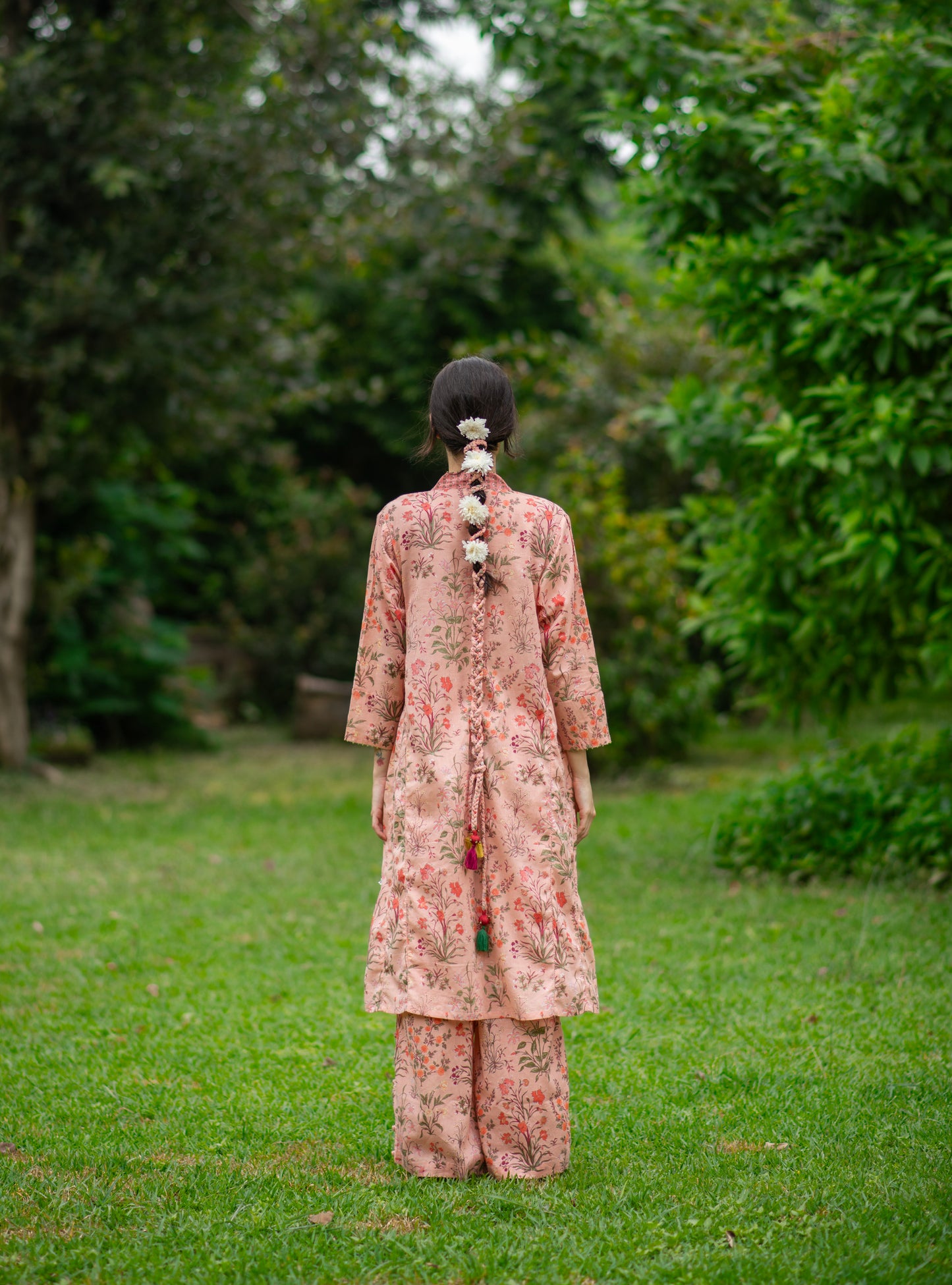 Kanan Kurta : Garden Blush Voile