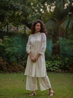 Shabnam Kurta Cambric: Solid White