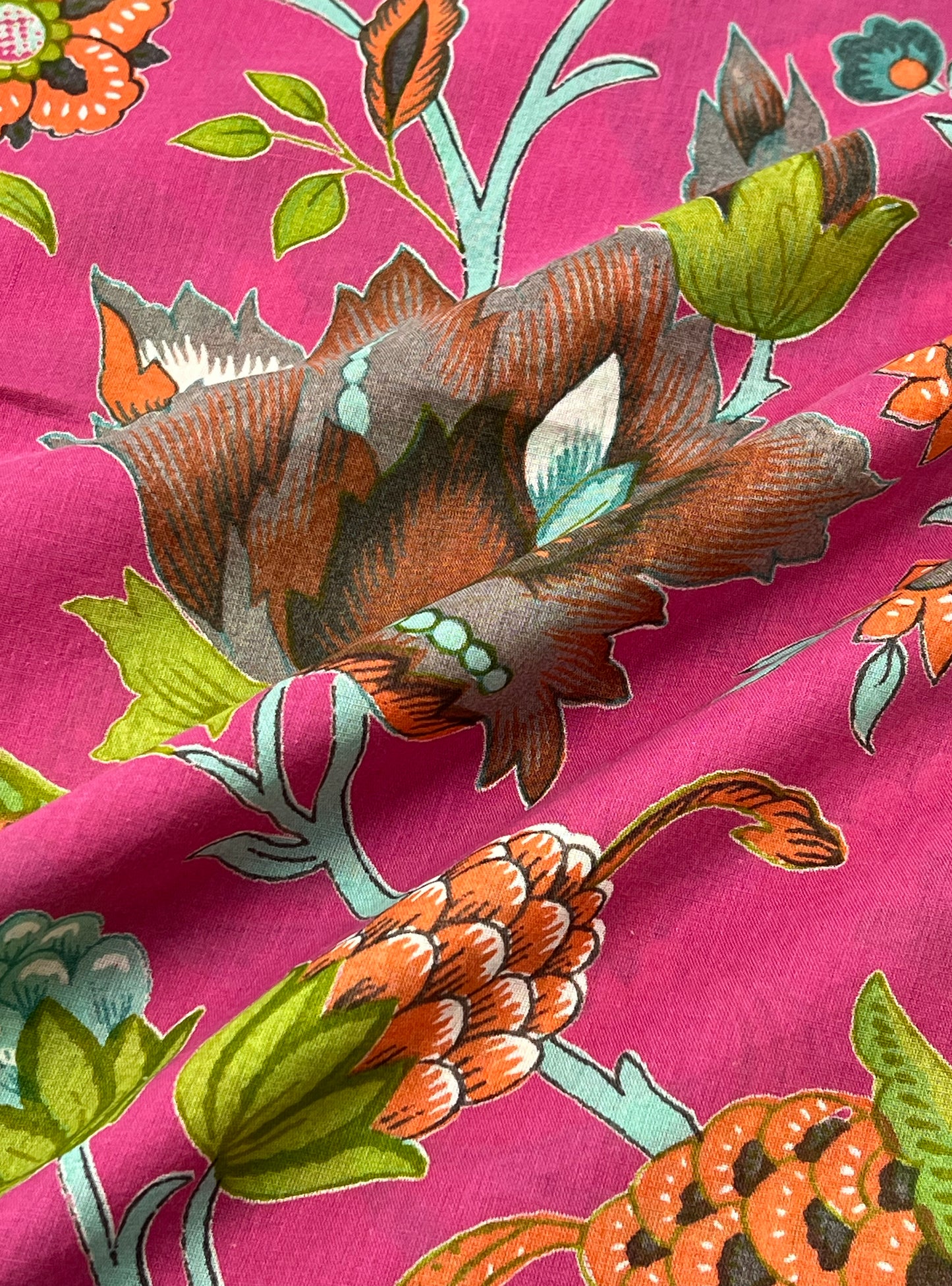 Cotton Voile  Fabric  : Kerala Azaelia