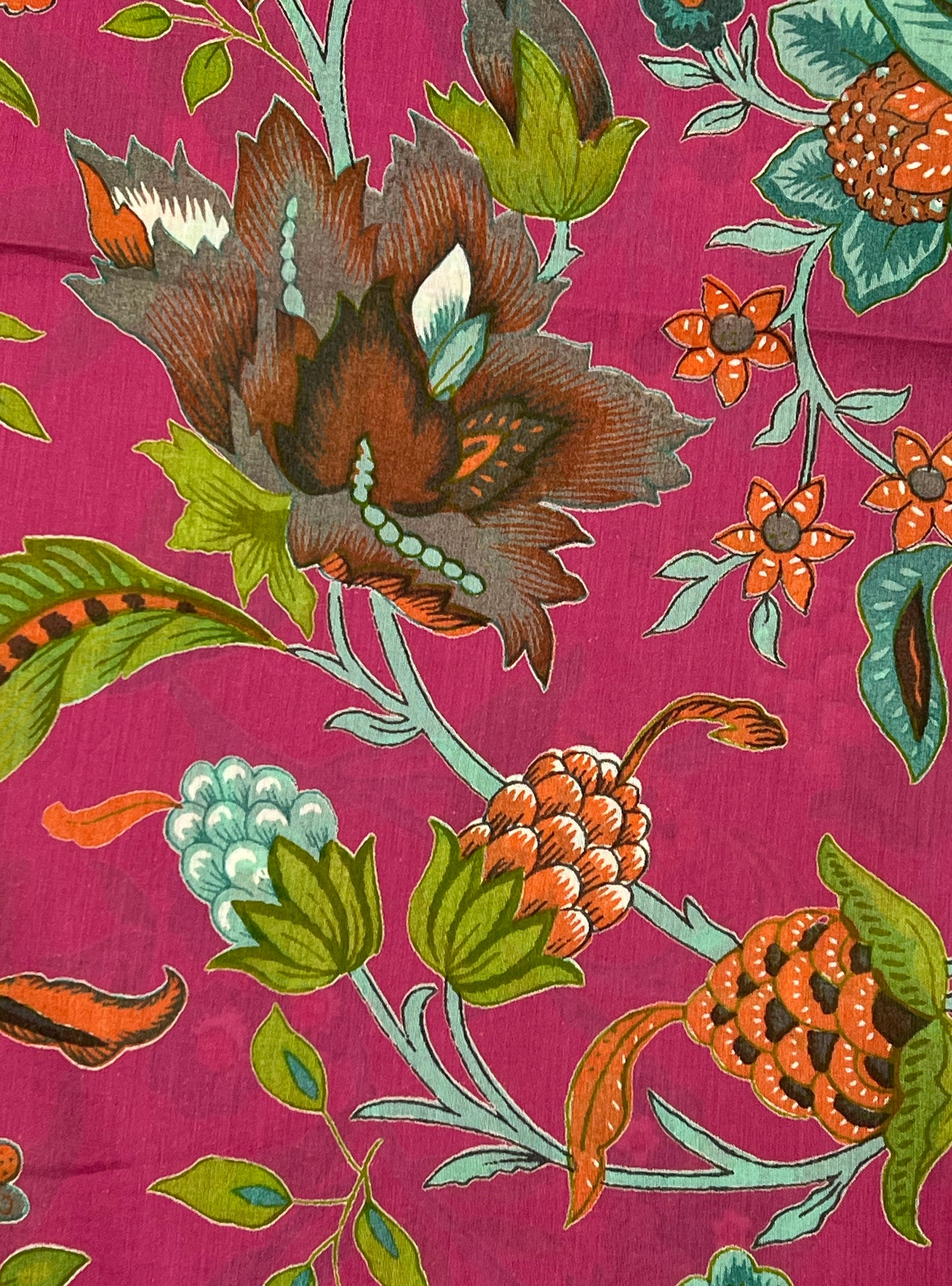 Cotton Voile  Fabric  : Kerala Azaelia