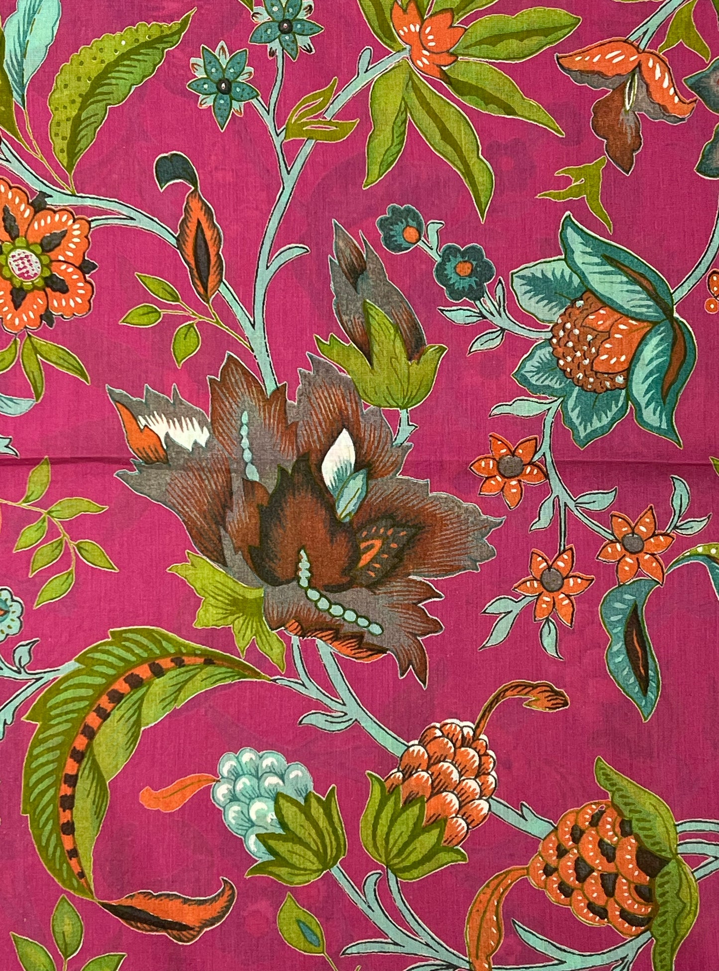 Cotton Voile  Fabric  : Kerala Azaelia