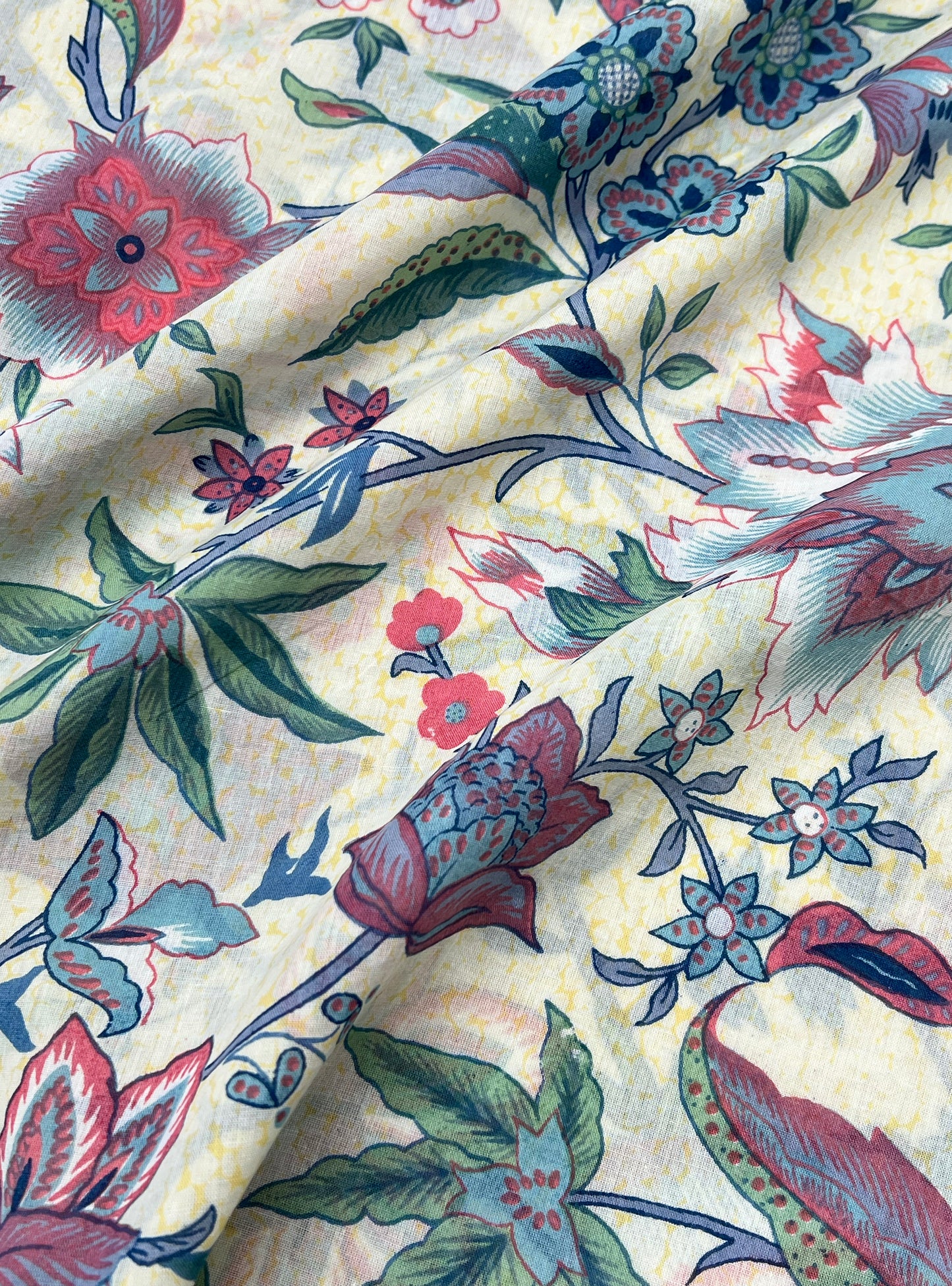 Cotton Voile  Fabric  : Kerala Texture Butter