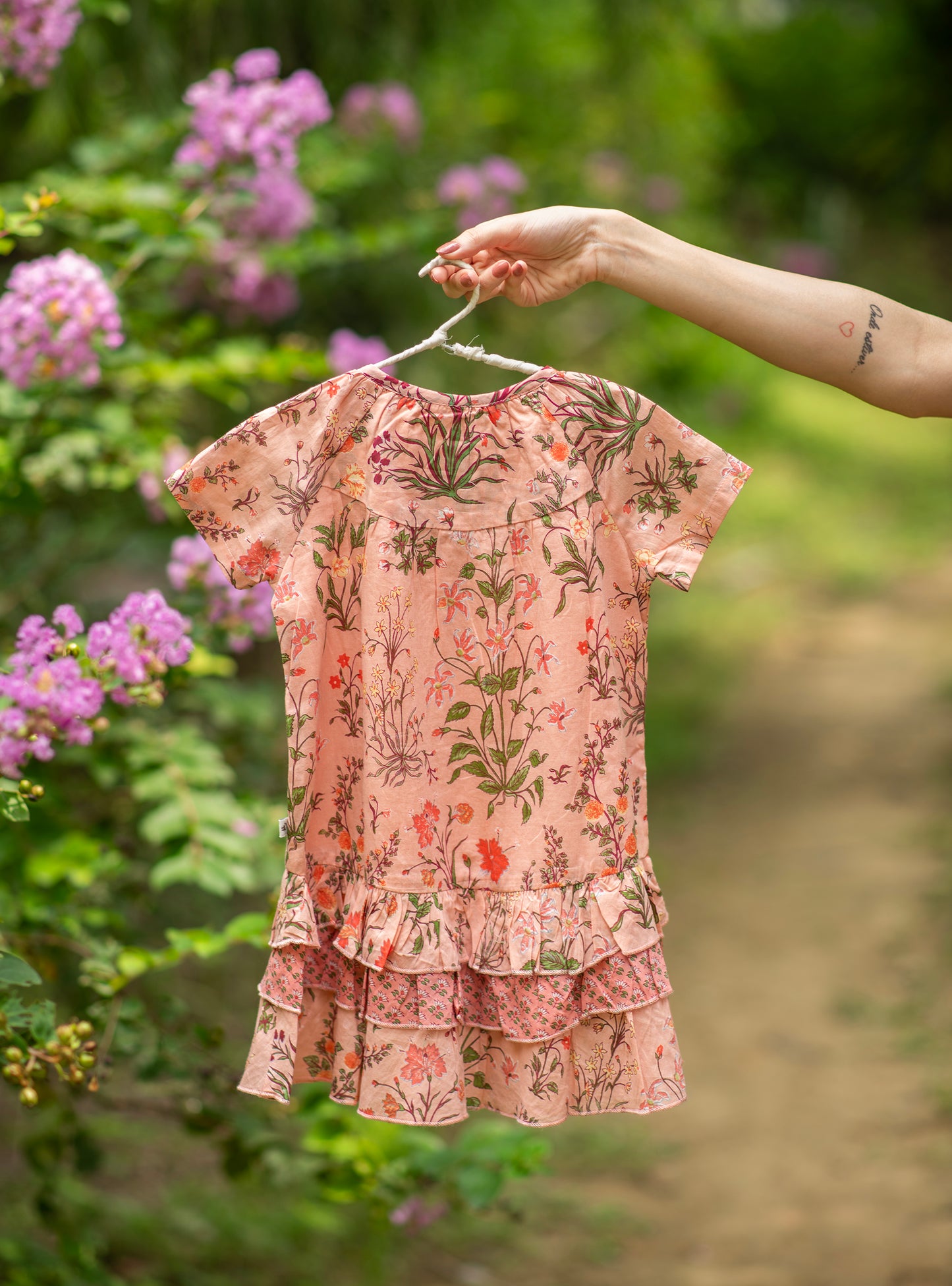 Kids Alice Dress : Garden Blush Voile