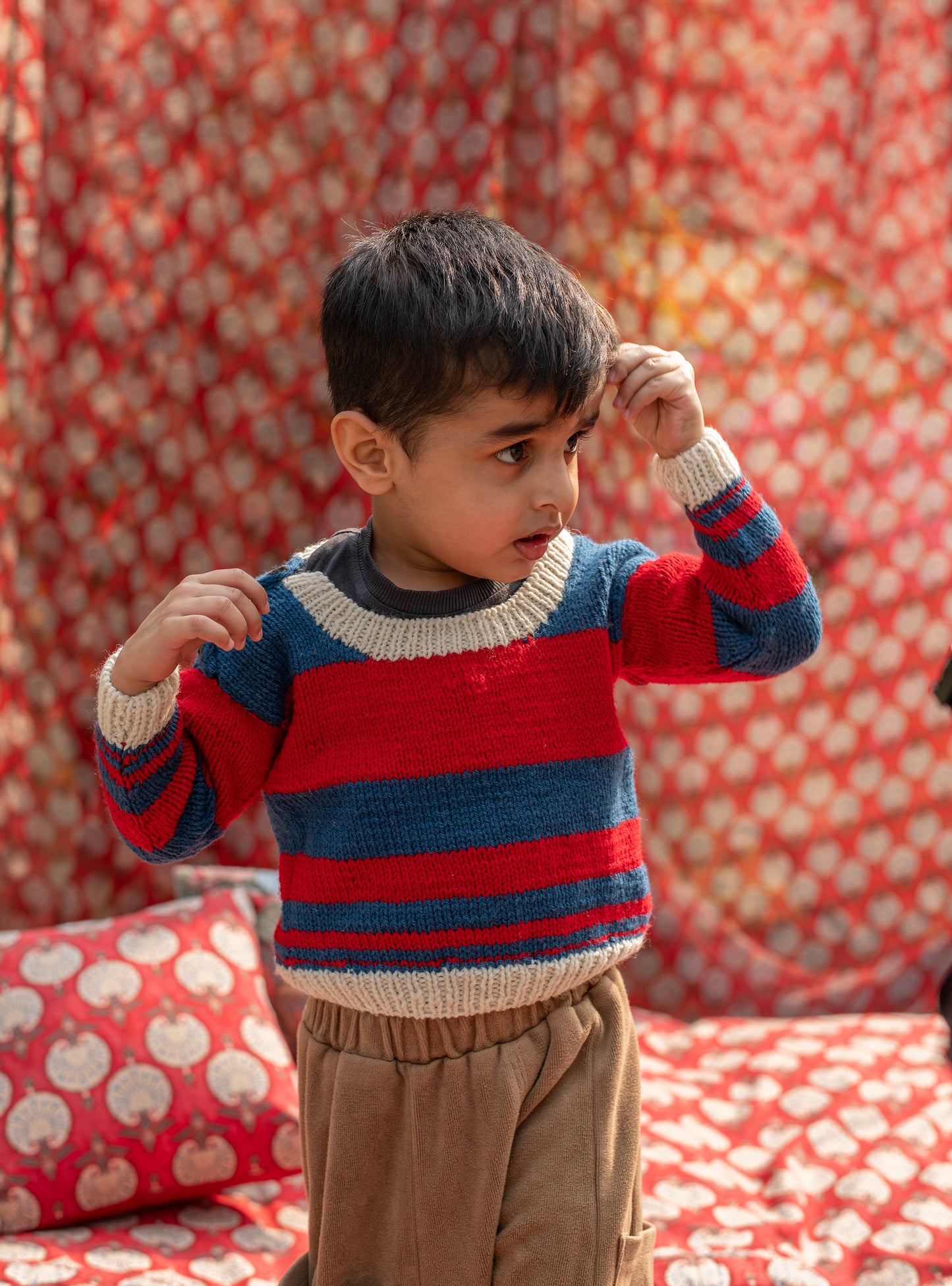 Knitted Kids : Sweater Full Sleeve Pure Wool Assorted