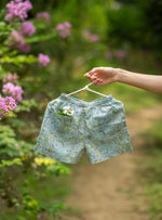 Kids Square Pocket Shorts : Pulicat Sea Voile