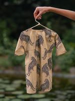 Kids Tea Time : Dress Leopard Beige Voile