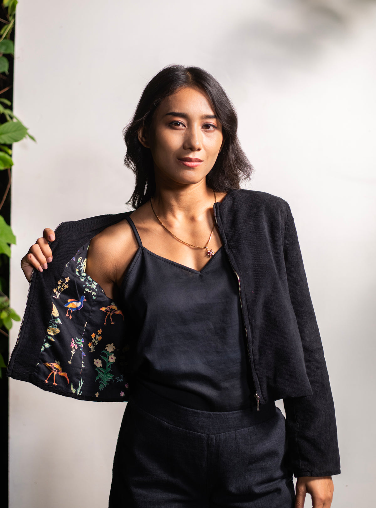 Lucy Jacket : Ibis Black Corduroy