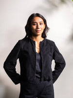 Lucy Jacket : Ibis Black Corduroy