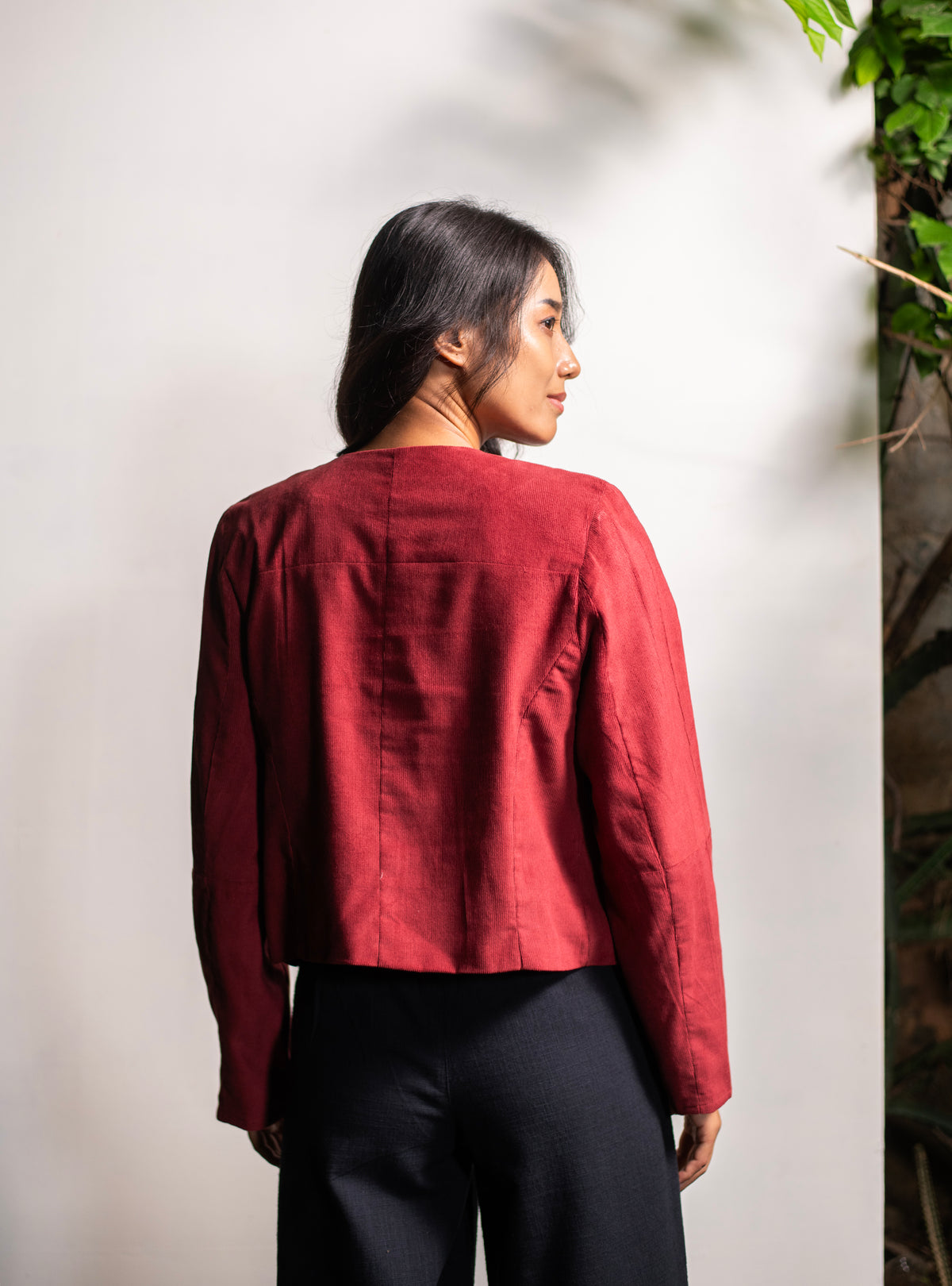 Lucy Jacket : Posie Rust Corduroy
