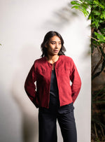 Lucy Jacket : Posie Rust Corduroy