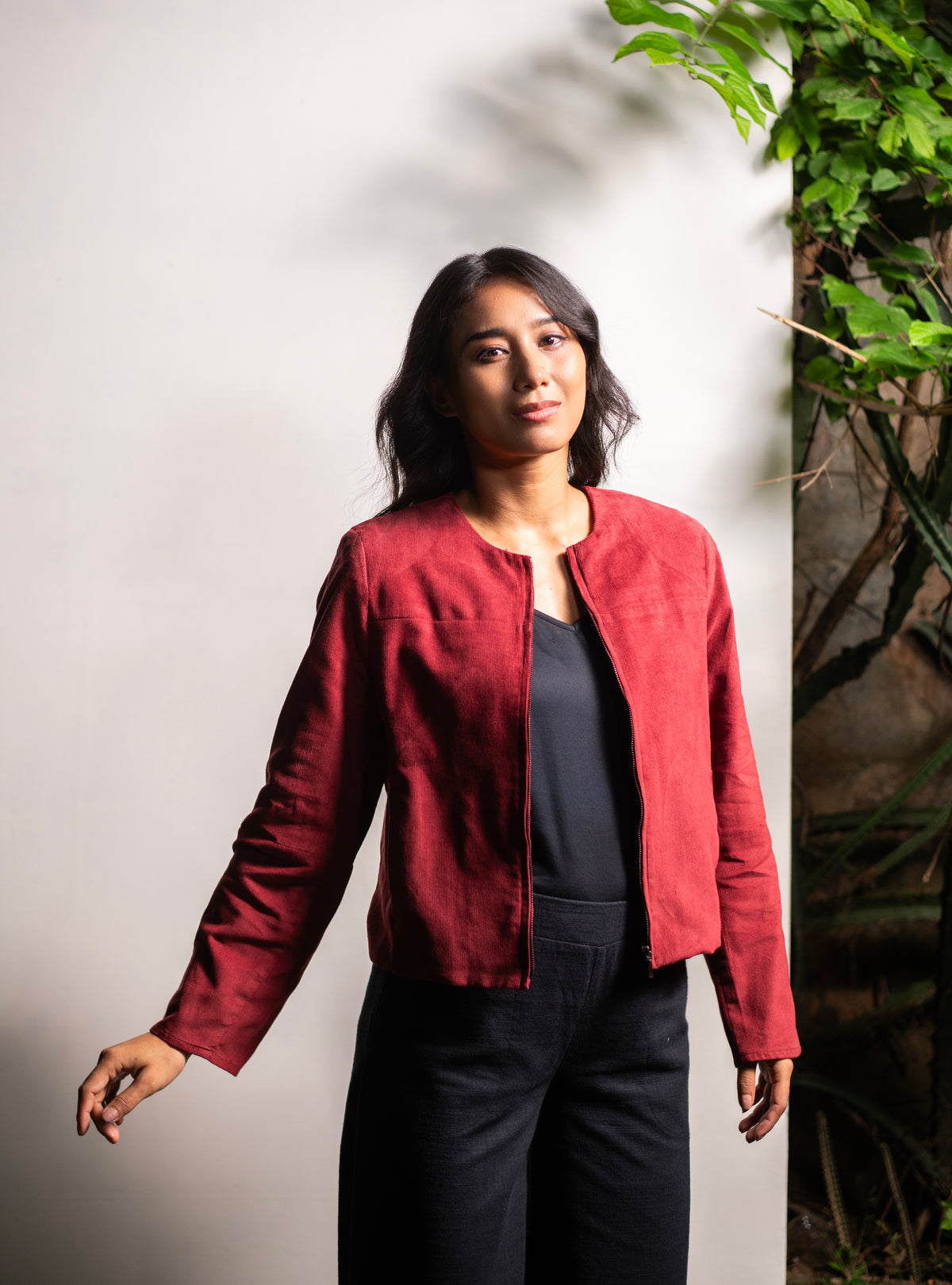 Lucy Jacket : Posie Rust Corduroy