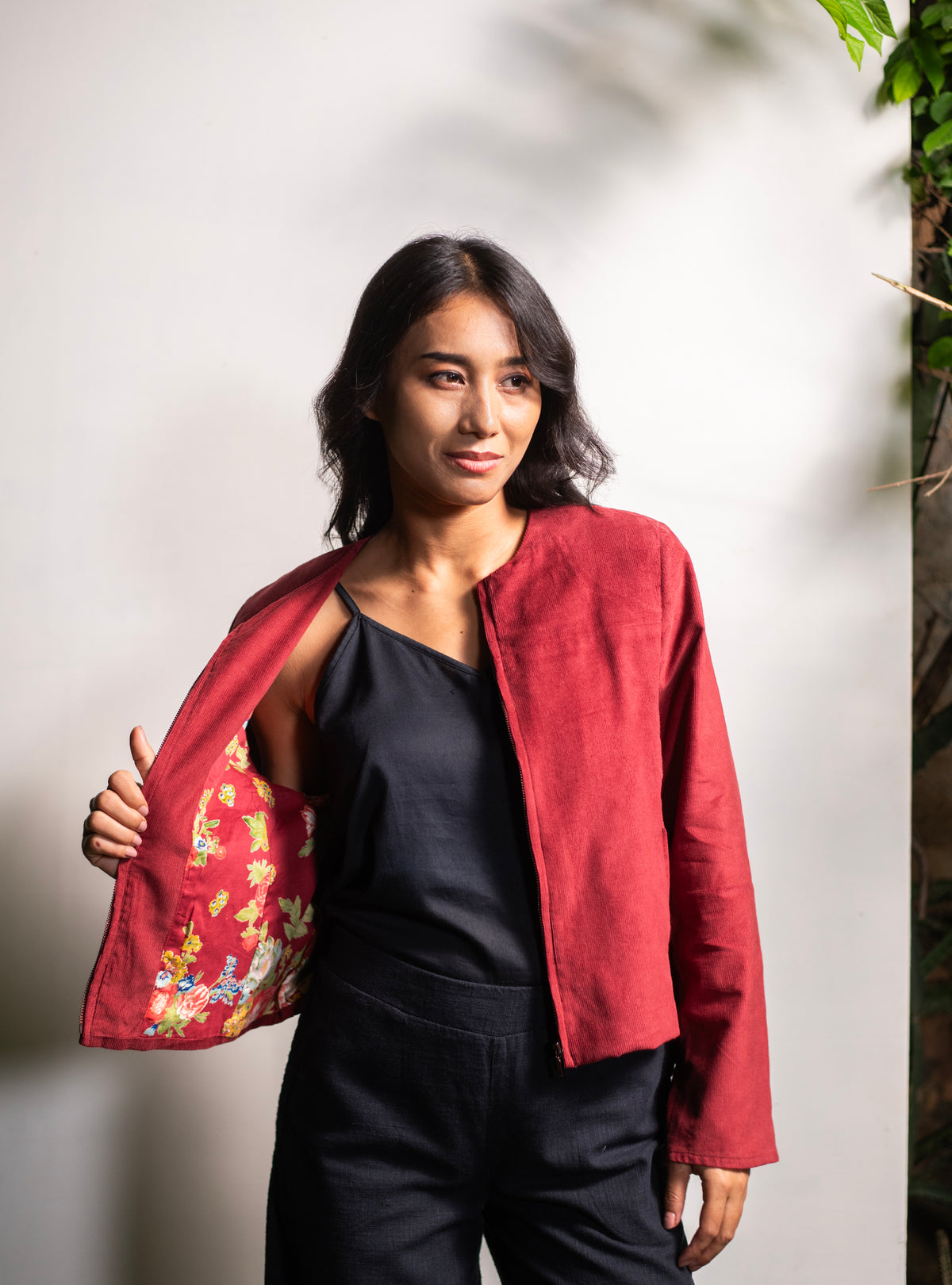 Lucy Jacket : Posie Rust Corduroy