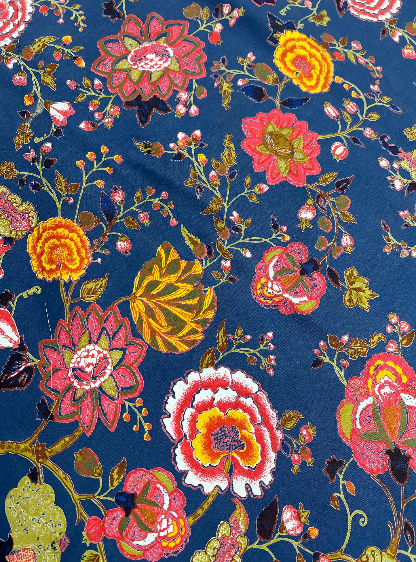 Cotton Satin Fabric  : Malabar Neelam