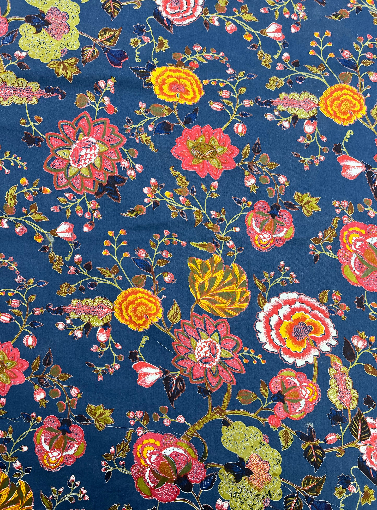 Cotton Satin Fabric  : Malabar Neelam
