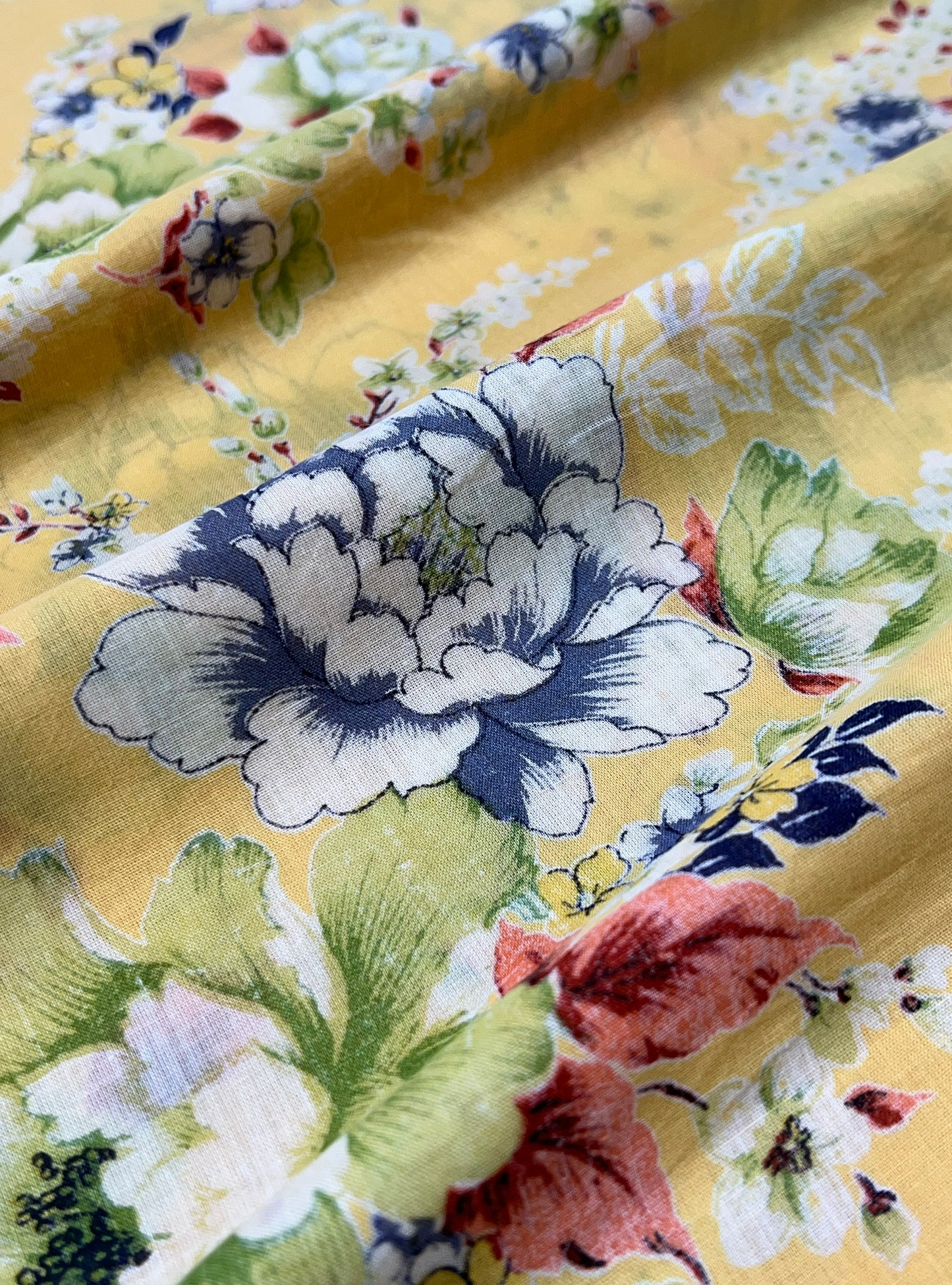Cotton Voile  Fabric  : Magnolia Mango