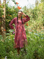 Mala Kaftan : B Dots Red