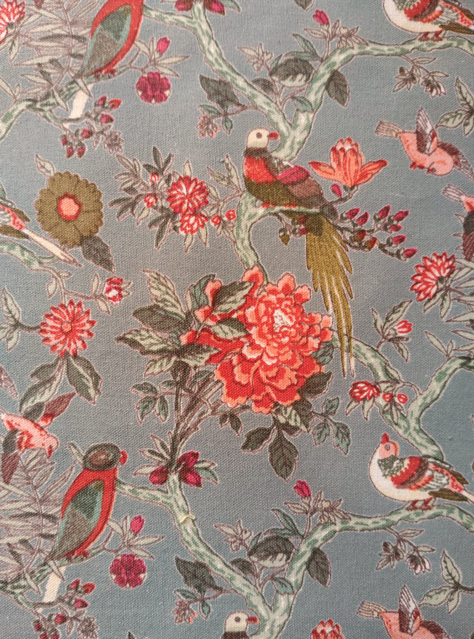 Printed Mat Set of 6 : Bird Manosque Canvas