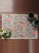 Printed Mat Set of 6 : Bird Manosque Canvas