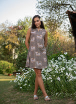 Milele Dress : Tiger Black Voile