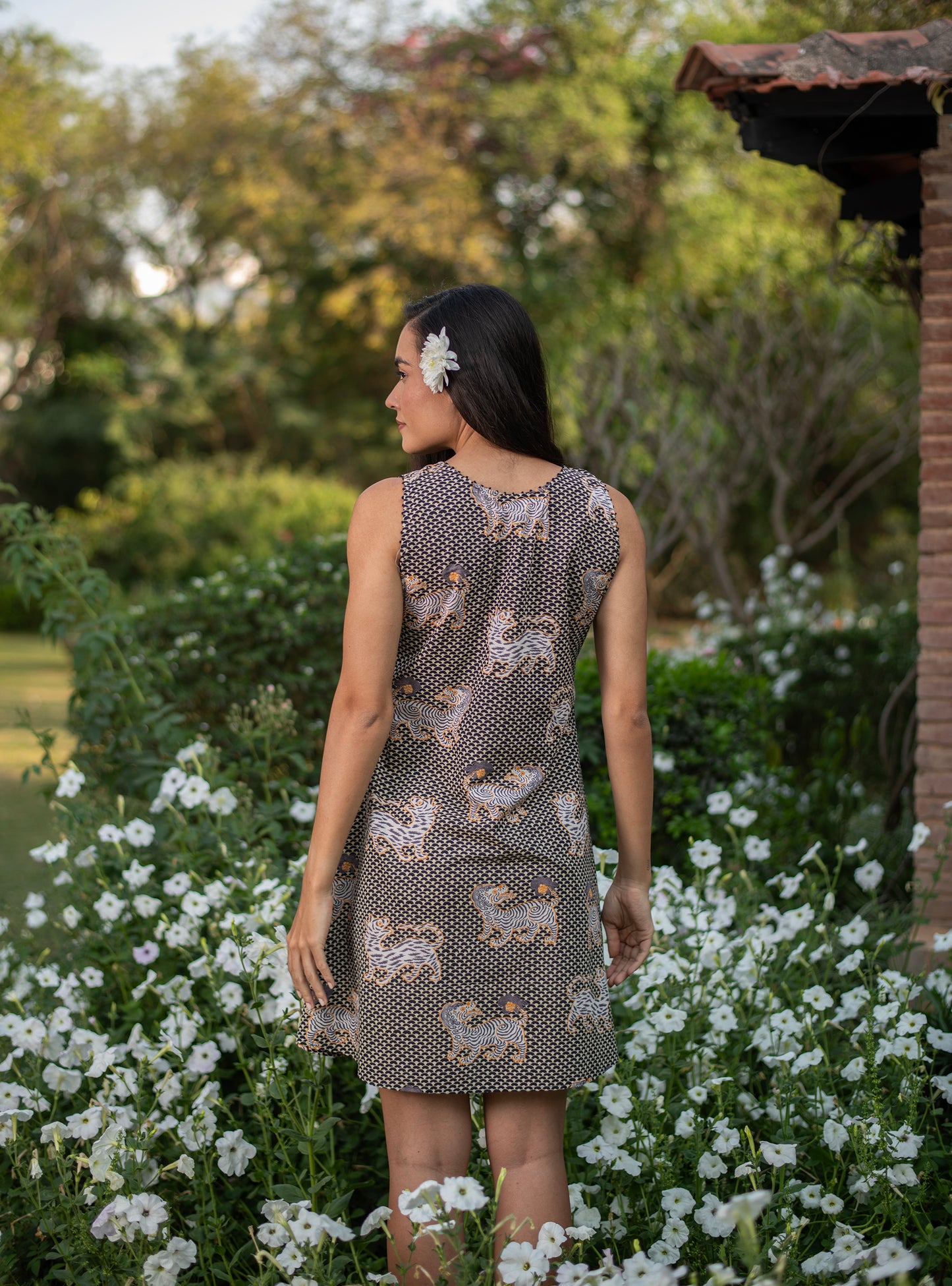 Milele Dress : Tiger Black Voile