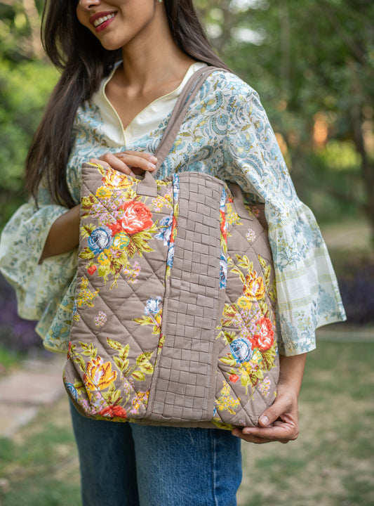 Myrna Tote : Potpourri Chocolate