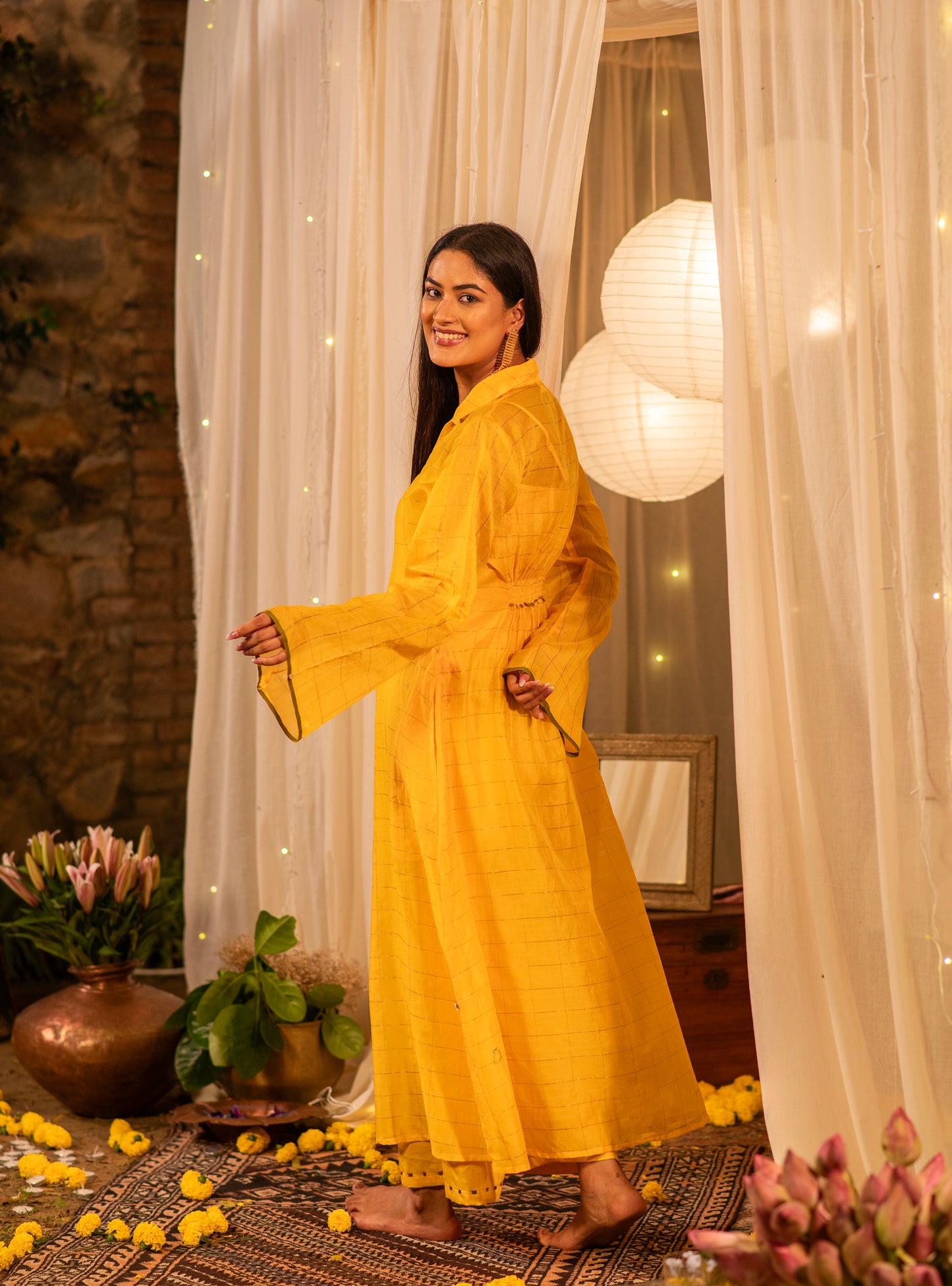 Heba Dress : Haldi Maheshwari